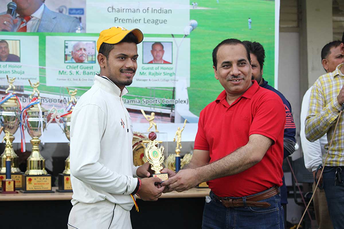 S A Sports Point  organized CPL Final at  nawab mansur ali khan pataudi sports complex